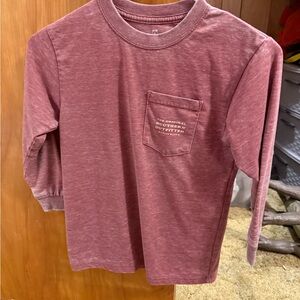 Southern Marsh Kids Burgundy Long Sleeve Tee